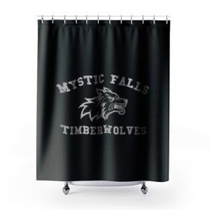Mystic Falls Vampire Diaries Timberwolves Salvatore Shower Curtains