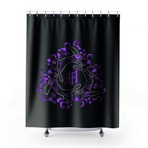 NEW afi art BLACK Shower Curtains