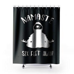 Namaste Social Distancing Shower Curtains