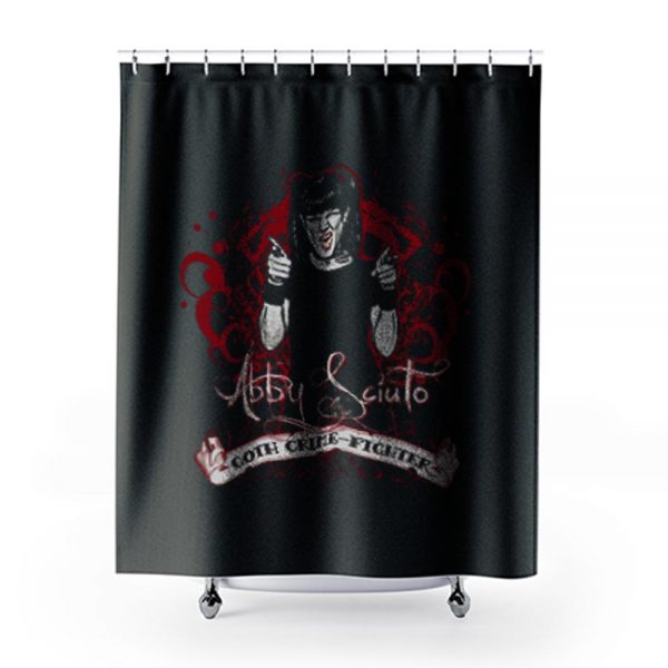 Ncis Abby Goth Crime Fighter Shower Curtains