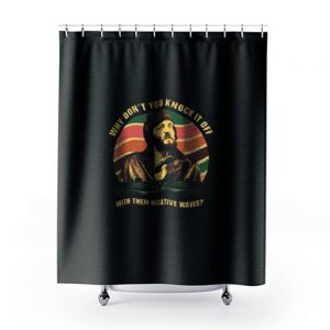 Negatives Wave Vintage Shower Curtains