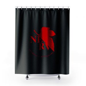 Neon Genesis Evangelion Anime Nerv Logo Shower Curtains