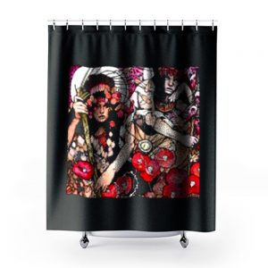 New Baroness Red Metal Rock Band Logo Shower Curtains