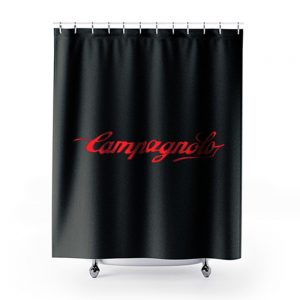 New Campagnolo Bicycle Logo Vintage Bicycling Company Shower Curtains
