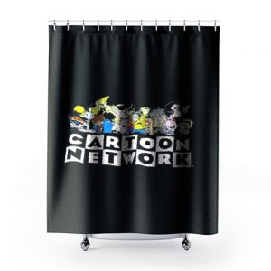 New Cartoon Network 90s Character Squad Mens Vintage Retro Shower Curtains