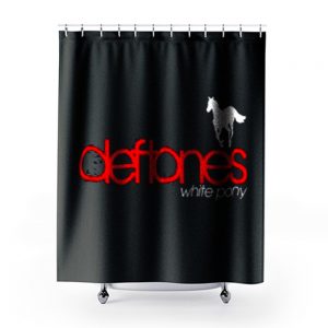 New Deftones White Pony Metal Band Legend Logo Mens Black Shower Curtains