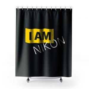 New I Am Nikon Photographer Shower Curtains