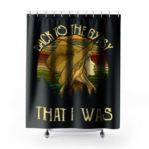 Nicks Fleetwood Mac Back To The Gypsy That I Was Vintage Shower Curtains