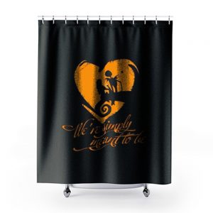 Nightmare Before Christmas Jack and Sally Halloween Shower Curtains
