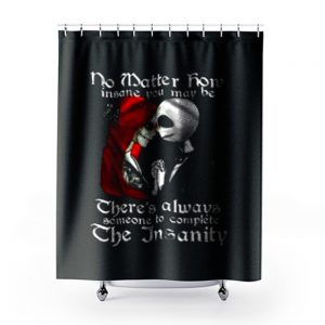 Nightmare Before Christmas Jack and Sally Shower Curtains