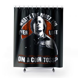 No Country For Old Men Anton Chigurh Coin Toss Western Crime Thriller Film Shower Curtains