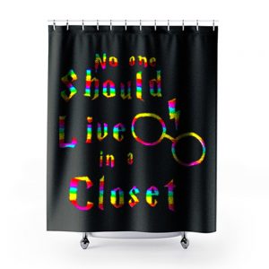 No One Should Live In A Closet Harry Potter Shower Curtains