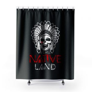 No One is Illegal on Stolen Land Native American Shower Curtains