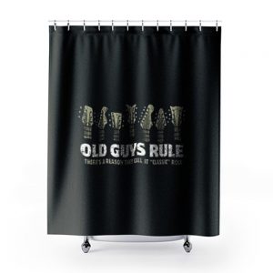 Old Guys Rule Classic Rock Shower Curtains