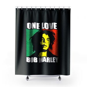 One Love Reggae Rasta Shower Curtains