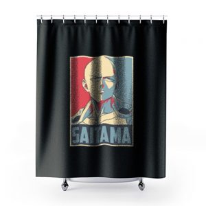 One Punch Man Vintage Saitama Shower Curtains