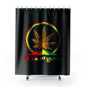 Organic Marijuana Plant Shower Curtains
