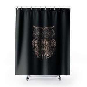 Owl Dreamcatcher Shower Curtains