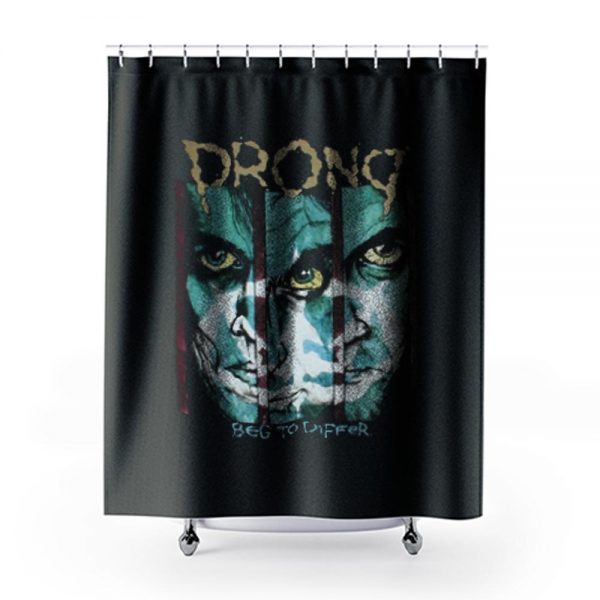 PRONG BEG TO DIFFER CROSSOVER GROOVE METAL NAILBOMB HELMET Shower Curtains