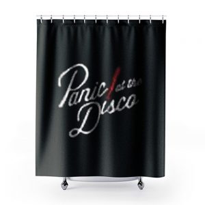 Panic At The Disco Red Stripes Band Shower Curtains