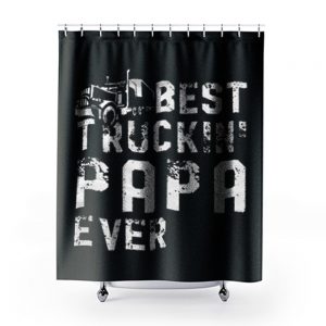Papa Driver Truck Shower Curtains
