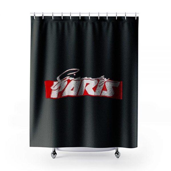 Paris Retro Givenchy Shower Curtains