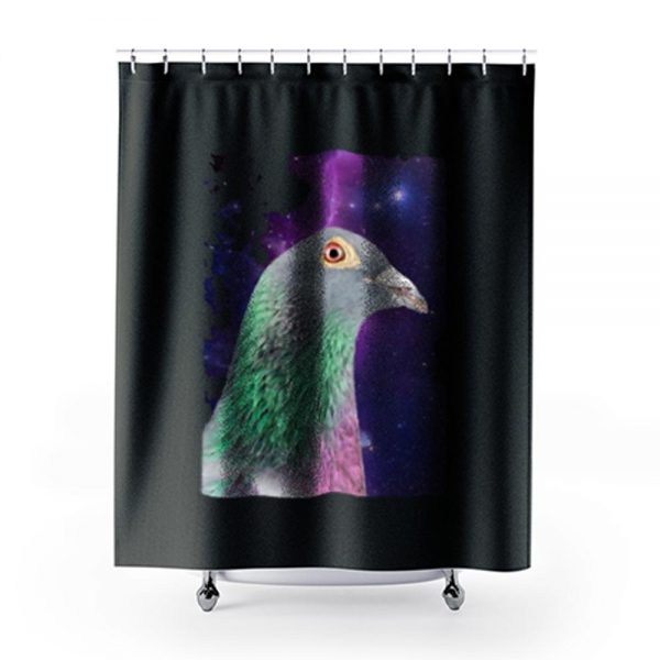 Peace Pigeon Space Shower Curtains