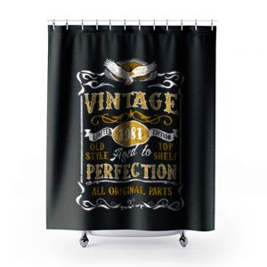 Personalised Made in 1981 Vintage Shower Curtains