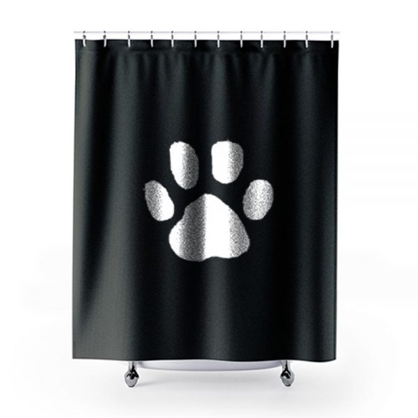 Pfotenabdruck Shower Curtains