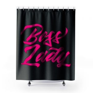 Pinky Boss Lady Shower Curtains