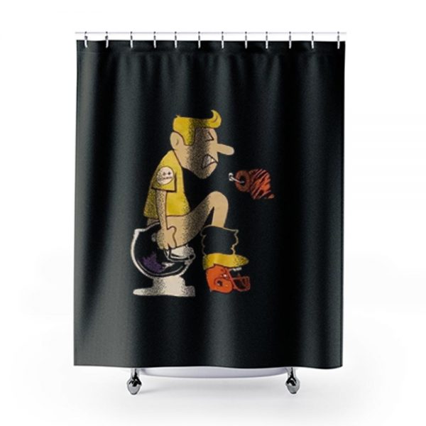 Pittsburgh Steelers Funny Toilet Shower Curtains