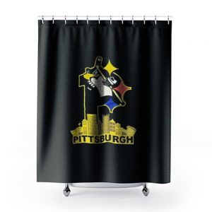 Pittsburgh Steelers Pirates Penguins 3 Favorite Team Shower Curtains