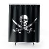 Pixel Skull and Crossbones Shower Curtains