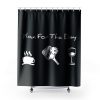 Plan For The Day Coffee Pickleball Beer Shower Curtains