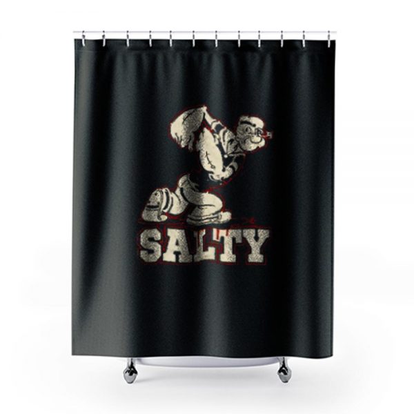 Popeye Cartoon Salty Shower Curtains