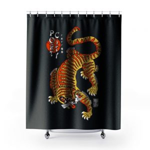 Port City Chinese Tiger Shower Curtains