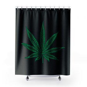 Pot Leaf Marijuana Shower Curtains