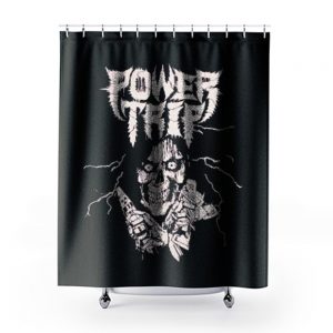 Power Trip metal Shower Curtains