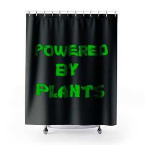 Powered By Plants Vegan Vegetarian Shower Curtains