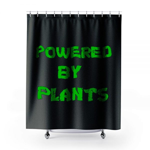 Powered By Plants Vegan Vegetarian Shower Curtains