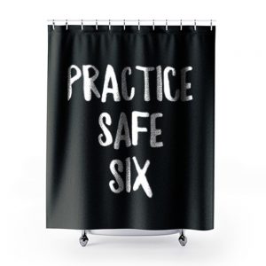 Practice Safe Six Shower Curtains