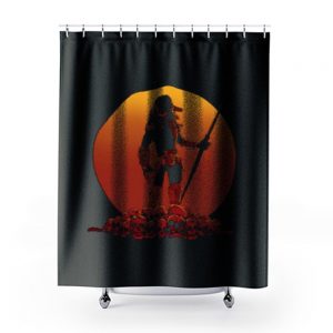 Predator Sunset Shower Curtains