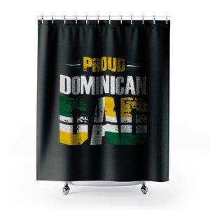 Proud Dominican Dad Shower Curtains