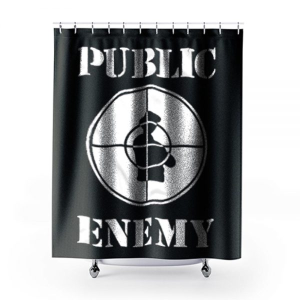 Public Enemy Shot Target Shower Curtains