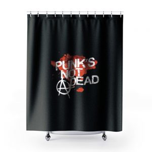 Punks Not Dead Rock Shower Curtains