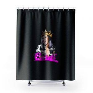 Queen Bodak Cardi B Fan Shower Curtains