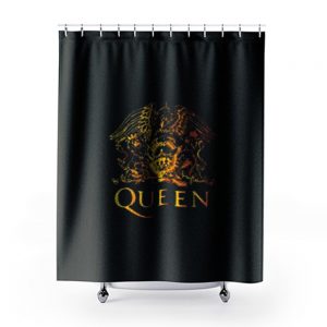 Queen Retro Band Shower Curtains