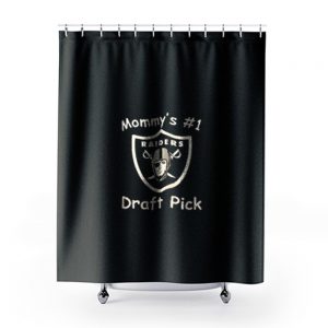Raiders 1 Draft Pick Shower Curtains