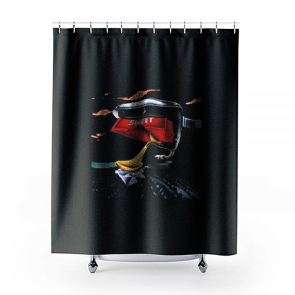 Record Glam The Sweet Band Shower Curtains