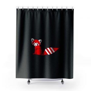 Red Panda X Fox Shower Curtains